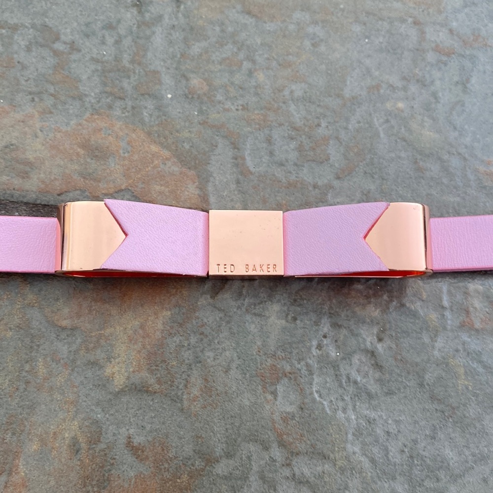 Ted Baker London Skinny Bow Belt Light Pink size 2/3